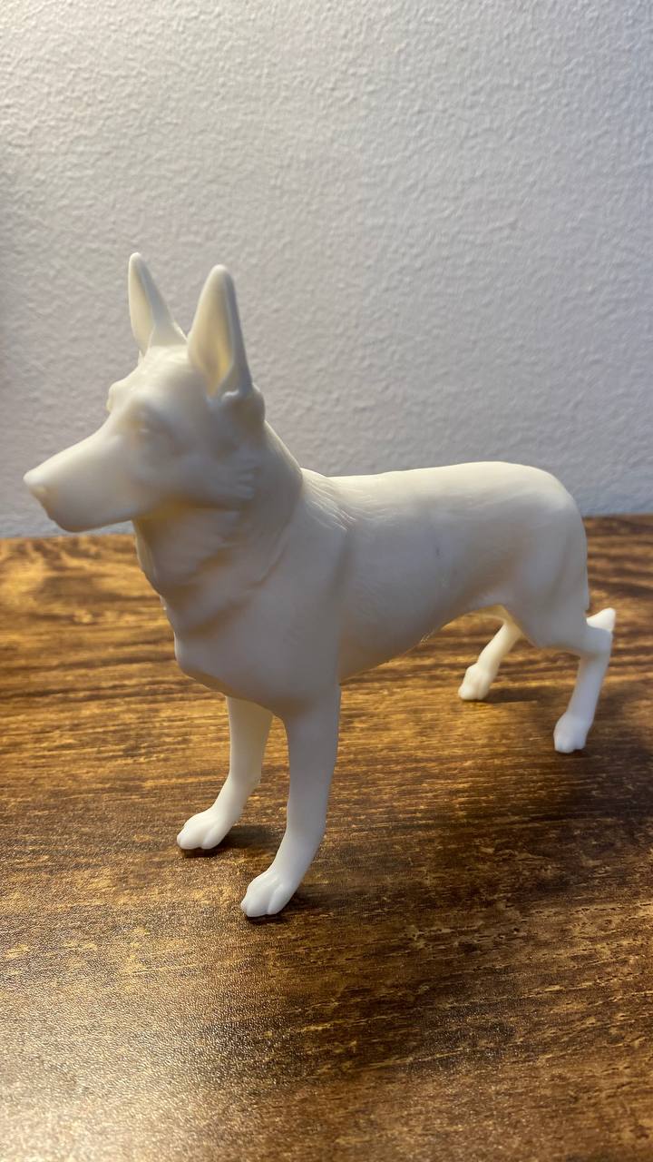 German shepherd 3D statue